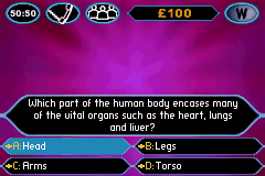 Who Wants to be a Millionaire 2nd Edition screenshot 3 for GameBoy Advance